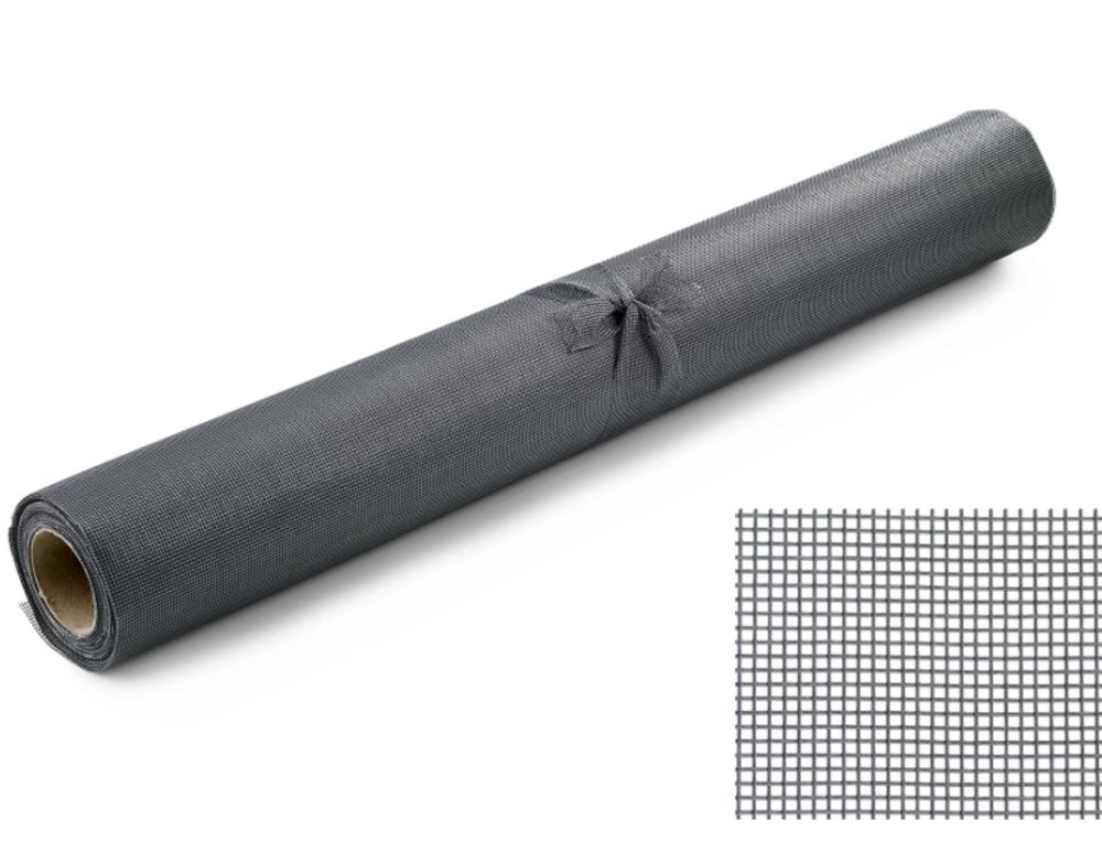 INSEKTSNETT 60CMX10MTR GLASSFIBER  20 RL/KART GRÅ