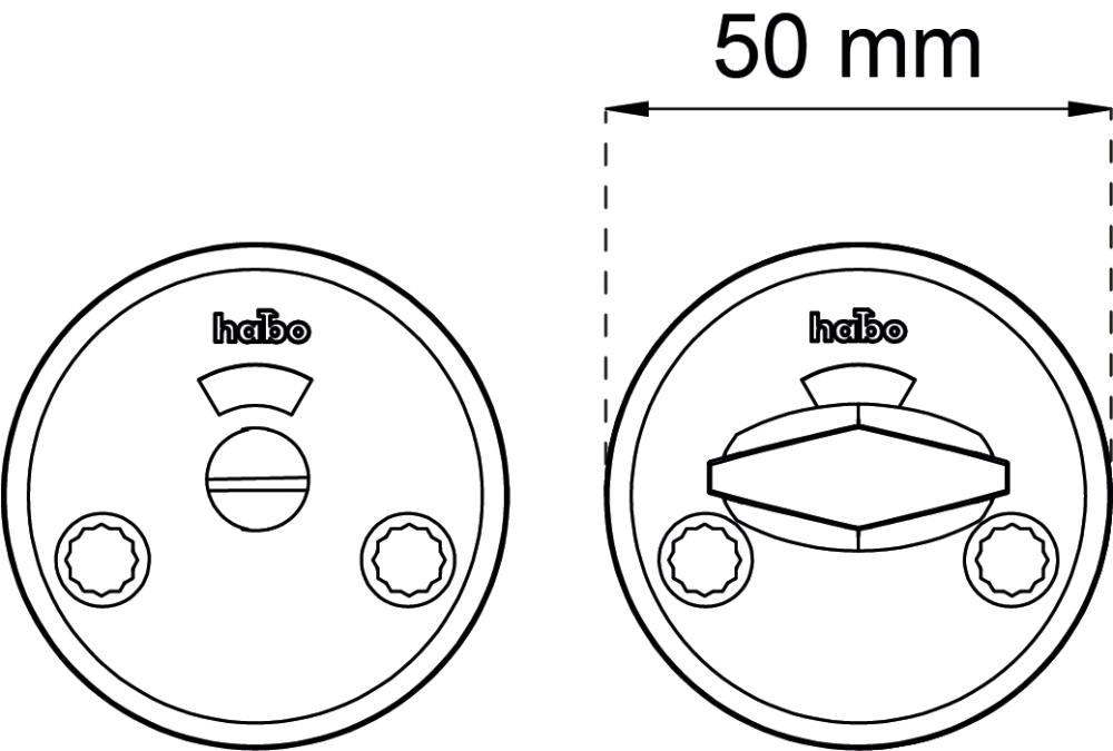 SKILT WC A262 SB MATT KROM F/LÅS 2014 DT 38-42