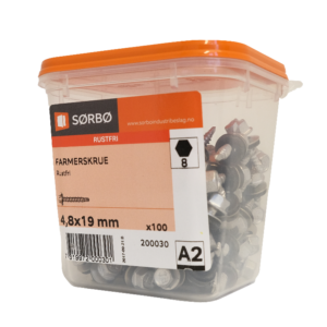 FARMERSKRUE 4,8X19 RF 100PK        8PK/KRT 8MM PIPEBITS - Bilde 2