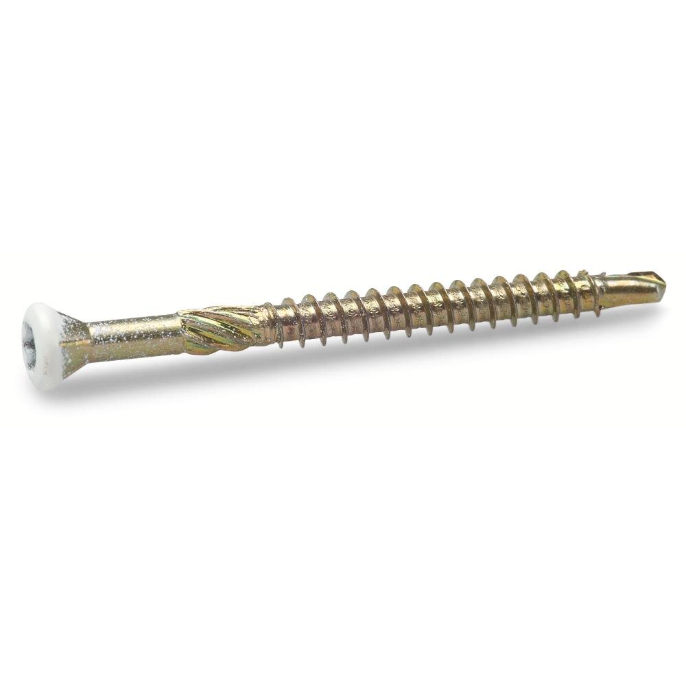 GULV/LISTESKRUE 3,2X40 HVIT 250PK  16PK/KRT BORSPISS