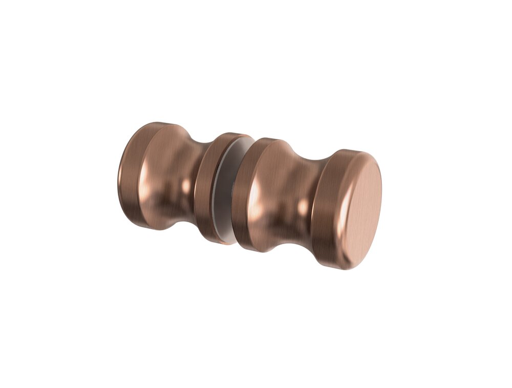DUSJKNOTT BØRSTET KOBBER Ø30X31MM  FOR 6-12MM GLASS BORHULL Ø10