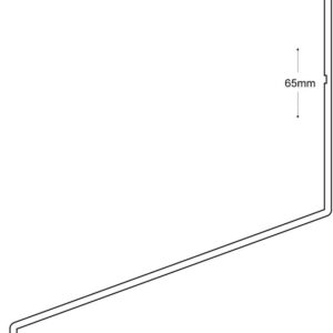 AL.VANNBORD 5111 HVIT A 2,50       80 MM PK. A 10 STK NCS 05 - Bilde 1