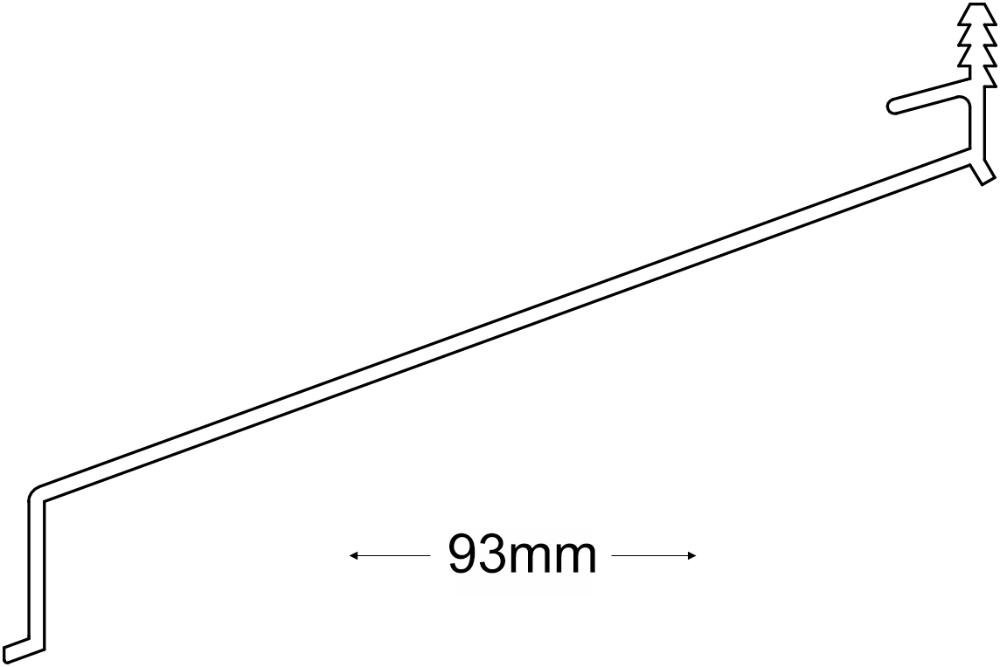 AL.VANNBORD 5311 HVIT 2,50M        93MM PK A 10 NCS 0502 Y G