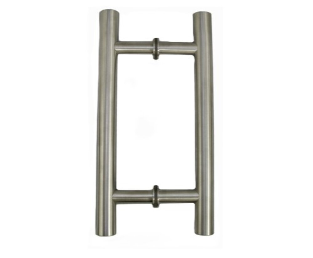 BØYLEHÅNDTAK FOR GLASSDØR BØRSTET LFOR 8-12MM GLASS BORHULL: 12MM C/C2