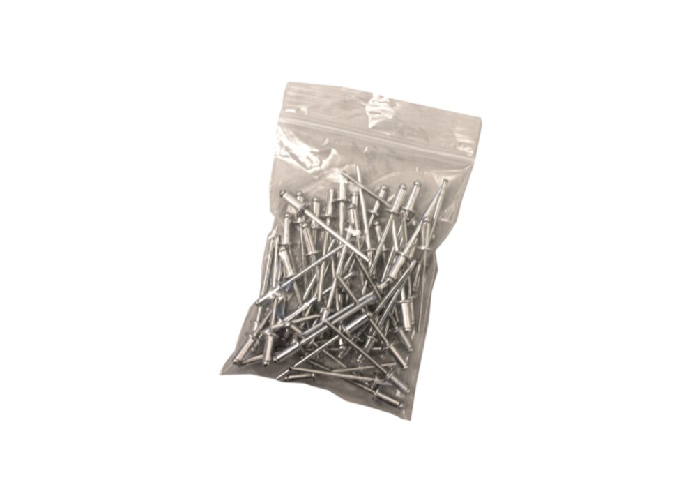 POPNAGLER T/HÅNDLØPER FLAT GRÅ     50PK RAL 9006