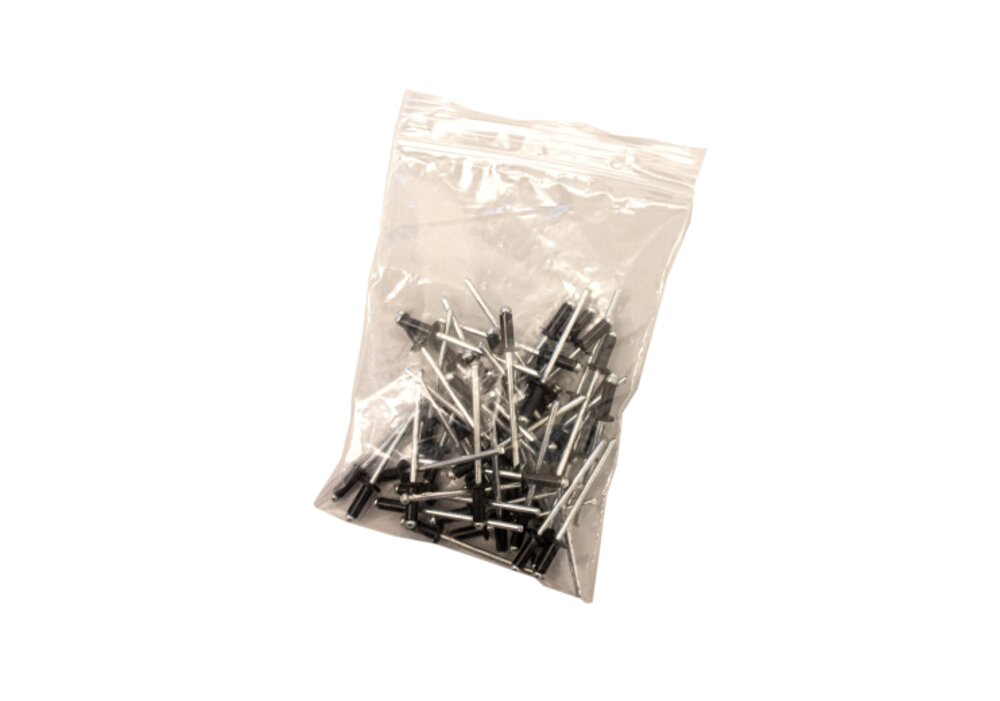 POPNAGLER T/HÅNDLØPER FLAT SORT    50PK RAL 9005