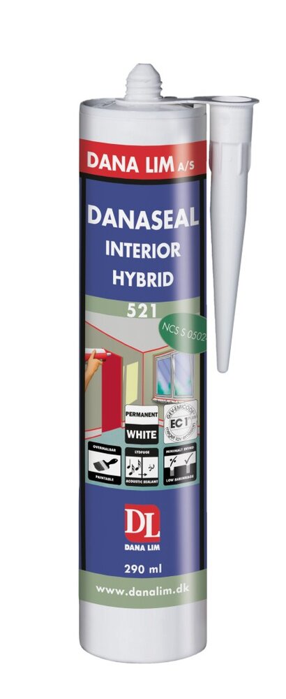DANASEAL INTERIØR 521 KLASSISK HVIT0,290 LTR