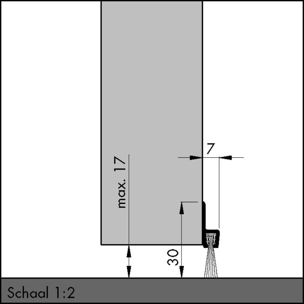 BØRST 2,5M IBS 31-18AL/13BØRST     10 X 2,5 MTR