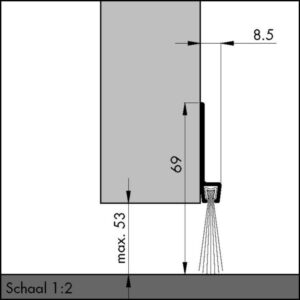 BØRST 2,5M IBS 70-40AL/30BØRST     10 X 2,5 MTR - Bilde 2