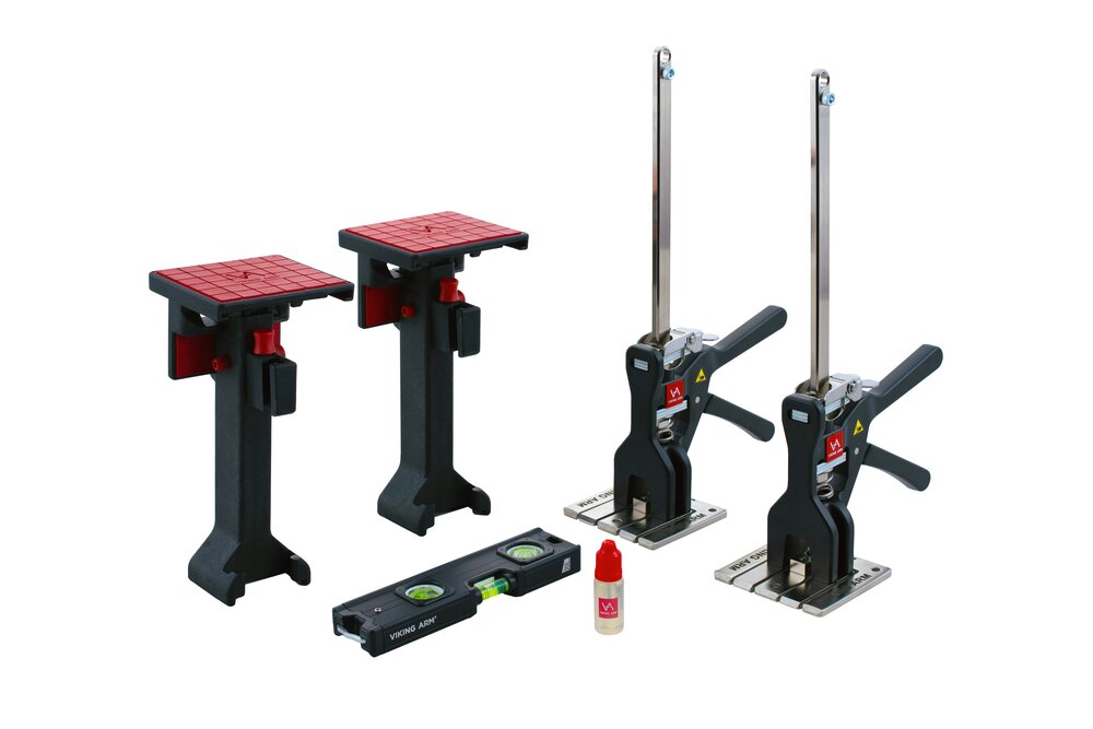 VIKING ARM CABINET KIT KOFFERT RØD 2 VIKING ARM + 2 INNST.KITT