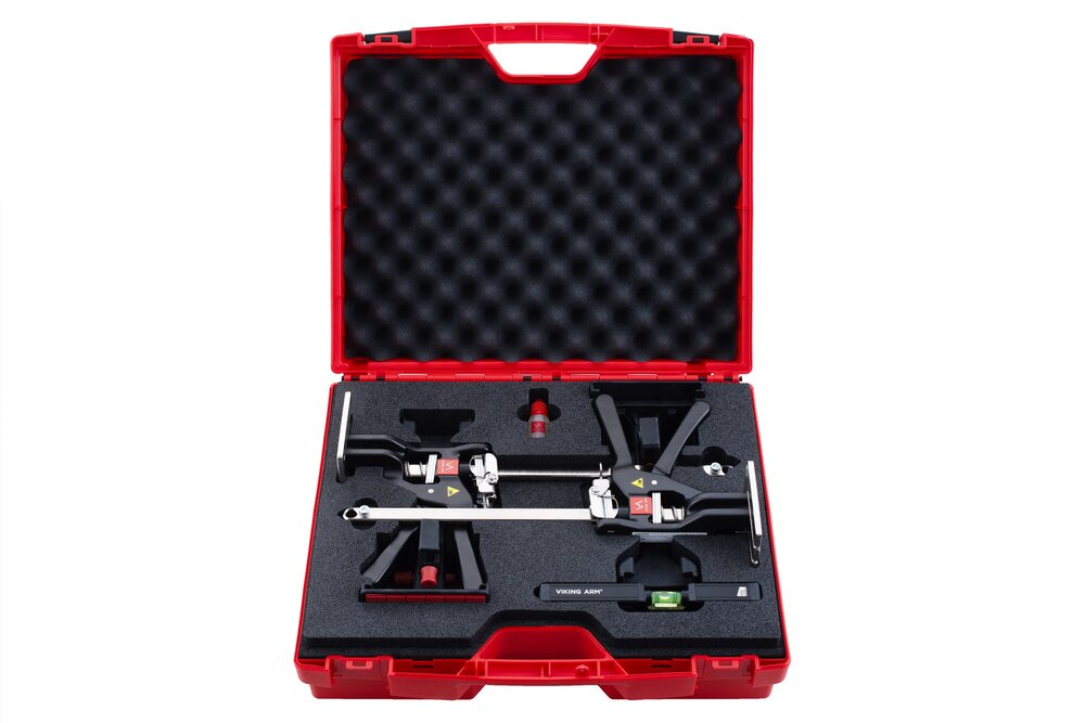 VIKING ARM CABINET KIT KOFFERT RØD 2 VIKING ARM + 2 INNST.KITT