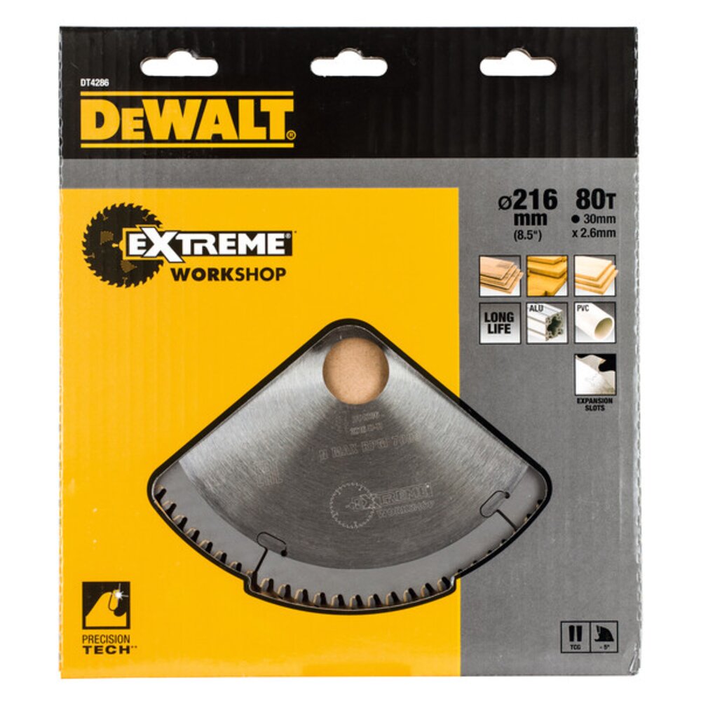 DEWALT SAGBLAD ALMINIUM 216X30     80 T