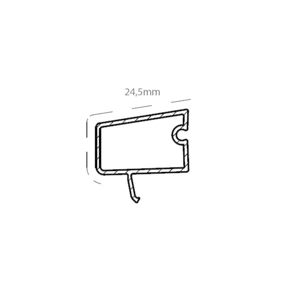 AL.SIDE/TOPP 24,5 MM SBØ 5318      LENGDER A 5000MM