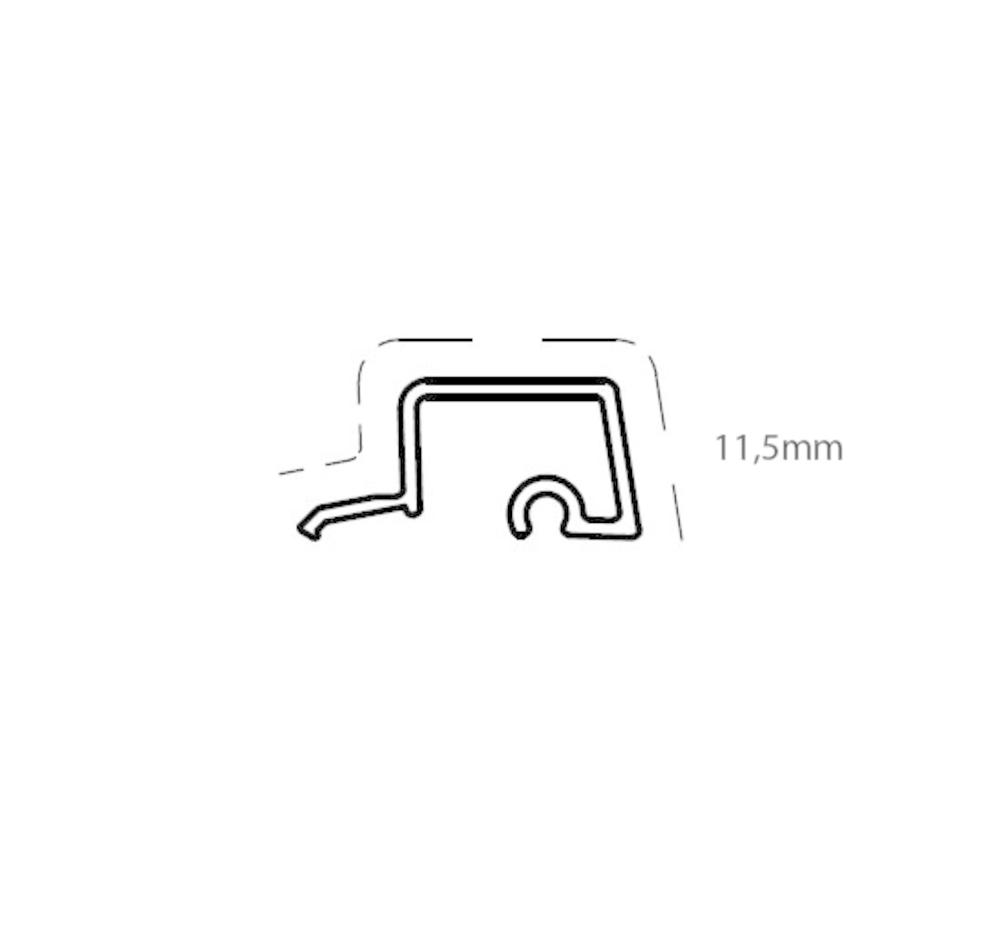 AL.SIDE/TOPP 11,5 MM SBØ19421      LENGDE A 6000MM