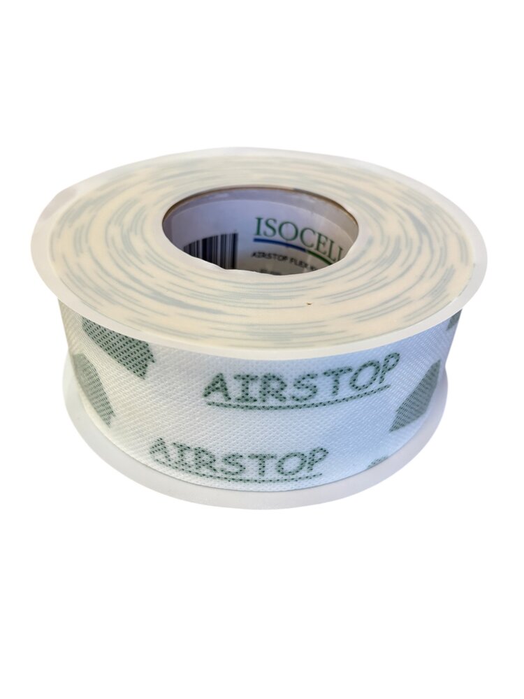 ISO AIRSTOP FLEX TAPE HVIT 60MM    60MMX25M KRT 8 RL