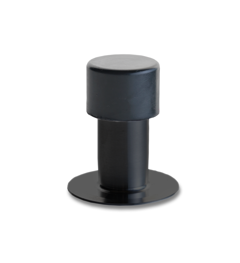 DØRSTOPPER LINE 18 RST PVD SORT Ø22MM H:85MM