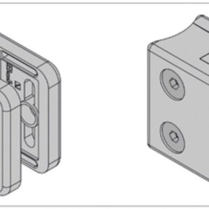KLEMF RØR 45X45 6-11MM A4 BØRSTET  INKL SIKKERH.PIN. UTEN PA - Bilde 2