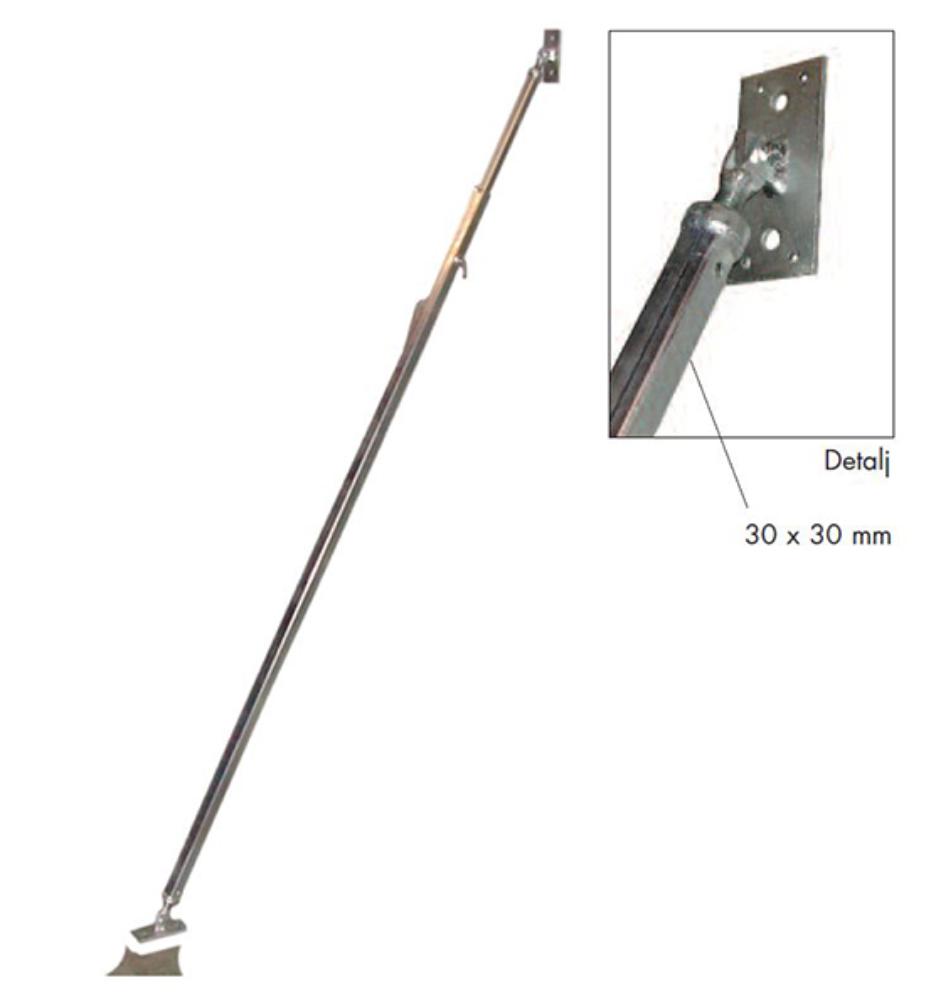 JUSTERBAR STØTTE 190 TIL 325CM